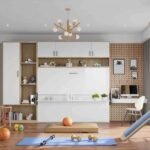 EzSpace NOBU Horizontal Murphy bed with Desk King Size Space-saving and Stylish Wall bed - Image 3