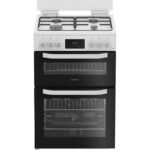 Hotpoint HTG6GDCW Gas Twin Cooker 60cm