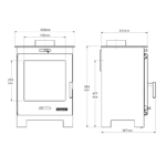 Portway arundel Wood Burning / Multifuel Ecodesign Stove - Image 3