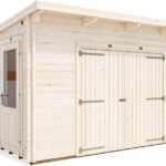 Dunster House Garden Log Cabin 4m x 3m Heavy Duty Wooden Shed Outdoor Storage EvilGenius