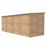 Shire Garden Value 16 x 6 Overlap Pent Shed with windows - Image 2