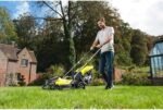 Ryobi 18V ONE+ Cordless 33cm Lawn Mower and 23cm Grass Trimmer Set - Image 7