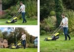 Ryobi 18V ONE+ Cordless 33cm Lawn Mower and 23cm Grass Trimmer Set - Image 3