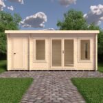 Shire Elm 10 x 17ft Log Cabin - Image 2