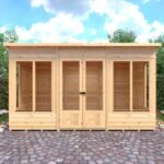 Shire Alora 12 ft x 6 Pent Overlap Sumerhouse - Image 2