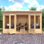 Shire Alora 12 ft x 6 Pent Overlap Sumerhouse - Image 3