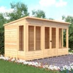 Shire Alora 12 ft x 6 Pent Overlap Sumerhouse - Image 4