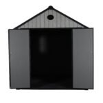 Pro Grade 6ft x 8ft Premium Plastic Double Door Garden Shed - Grey/Anthracite Wood Touch Texture - Image 2