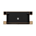 Amberglo Oak Wall-Mounted Electric Smart Fire Place with Surround - Image 3