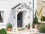 Dunster House Wooden Porch Canopy Kit 2M X 1.5M Pressure Treated Door Shelter Thunderdam Half Height 2 Post - Image 3