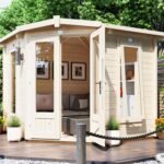 Dunster House Corner Log Cabin Summerhouse W2.5m x D2.5m