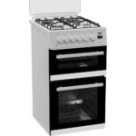 Beko edg507w 50cm Twin Cavity Gas Cooker with Gas Hob - Image 2