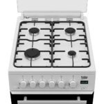 Beko edg507w 50cm Twin Cavity Gas Cooker with Gas Hob - Image 3