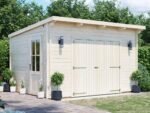 Dunster House Garden Log Cabin 4m x 3m Heavy Duty Wooden Shed Outdoor Storage EvilGenius - Image 3