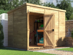 Dunster House 10' x 6' Pent Roof Shed Fully Pressure Treated Modular Pent Shed With Window - Image 4