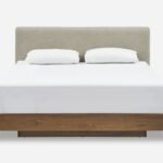 castlery Upholstered King Bed Floating Bed Base
