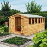 Shire Garden Value Overlap 12 x 8 Double Door Apex Shed - Image 3