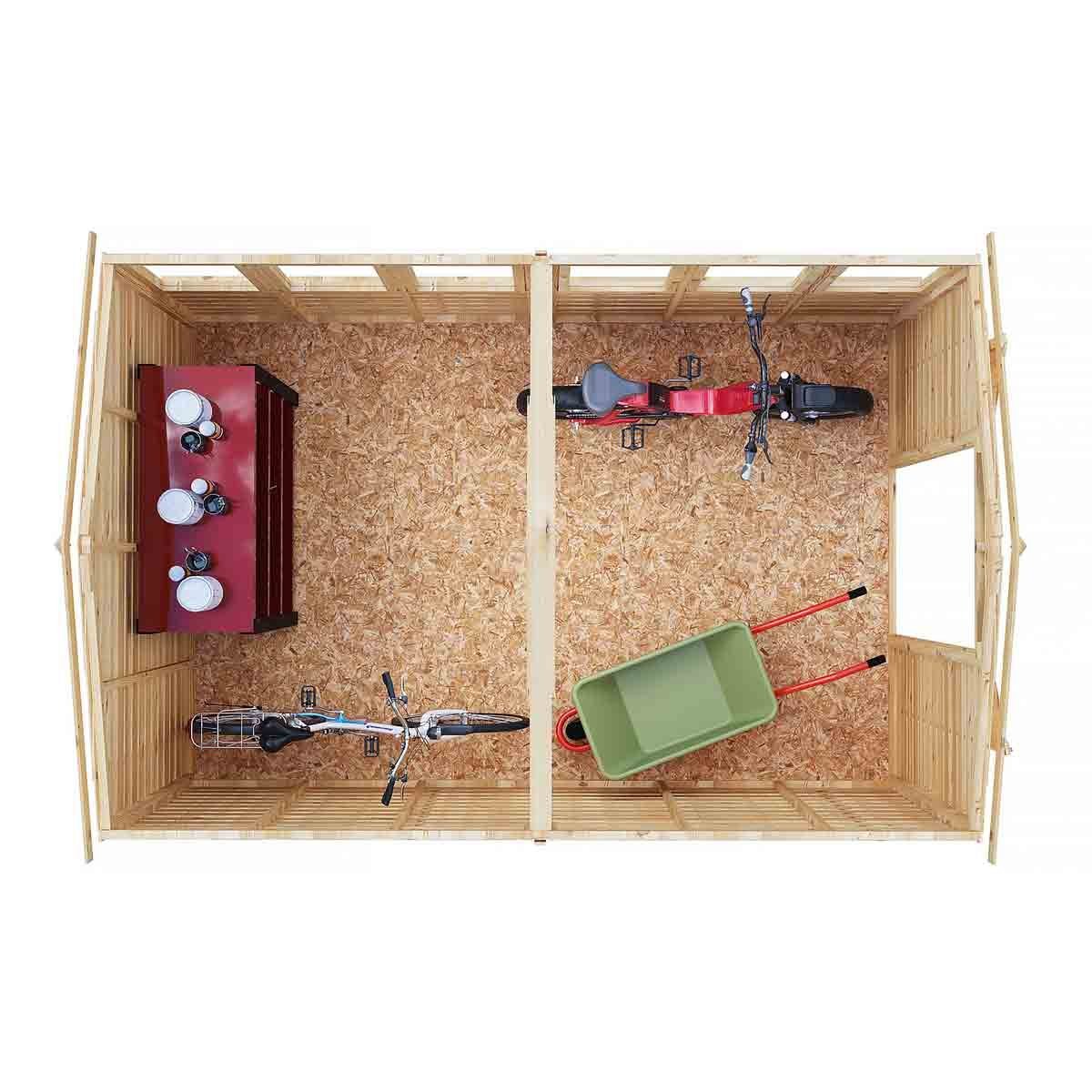 Shire Garden Value Overlap 12 x 8 Double Door Apex Shed - Image 2