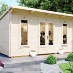 Dunster House Terminator Pent Log Cabin