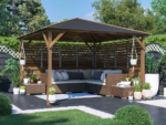 Dunster House Utopia 300 Louvre Wall Gazebo W3m x D3m