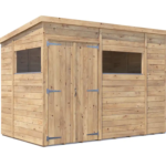 Dunster House 10' x 6' Pent Roof Shed Fully Pressure Treated Modular Pent Shed With Window