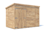 Dunster House 10' x 6' Pent Roof Shed Fully Pressure Treated Modular Pent Shed With Window - Image 2