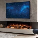 Evonic Halo 1500 Electric Fire HD Glass with British Woodland Logs