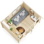 4 Pressure Treated Log Cabin Summer House BillyOh Winchester Log Cabin - Image 3