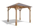 Dunster House Wooden Gazebo 2M X 2M Heavy Duty Garden Shelter Pressure Treated
