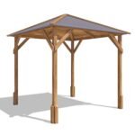 Dunster House Wooden Gazebo 2M X 2M Heavy Duty Garden Shelter Pressure Treated