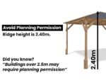 Dunster House Wooden Gazebo 2M X 2M Heavy Duty Garden Shelter Pressure Treated - Image 2