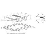electriQ 80cm 4 Zone Venting Induction Hob - Image 2