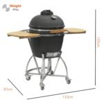 Boss Grill The Egg XL 22 Inch Ceramic Kamado Style Charcoal - Image 4
