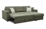 DFS Gather Storage Sofa bed Right Hand Facing 6 Seater Linen Look Fabric Corner Chaise Sofa