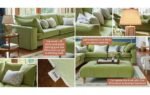 DFS Joules 3 Corner 3 Gilmorton Plain Fabric - Apple - Image 4