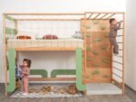 Bunk Bed, Montessori Bed for Twins, Toddler Bed, Twin Bed, Bunk Beds for Kids, Montessori Furniture, Bed Frame, Nursery Decor, Toddler Gym