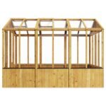 BillyOh Wooden Clear Wall Greenhouse with Opening Roof Vent - Image 2