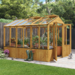 BillyOh Wooden Clear Wall Greenhouse with Opening Roof Vent - Image 4