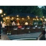 Wooden Garden Bar 6m x 3m Outdoor Pub Gazebo With Counter Leviathan Sidewall. Dunster House - Image 3