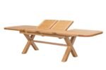 Provence 2.8m Large Double Extending Cross Leg Dining Table Oval Corners - Image 4
