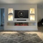 Ezee Glow 60'' Celestial Built-In Media Wall Electric Fire - Image 8