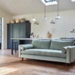 Velvet 3 Seater Sofa Modern Style Custom Sofa Velvet