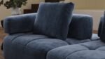 Sofology 4 Seater Pillow Back Chaise Sofa Foam Interiors Chenille - Image 2