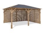 Dunster House Utopia 430 Slatted Wall Gazebo W4m x D3m