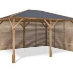 Dunster House Utopia 430 Slatted Wall Gazebo W4m x D3m